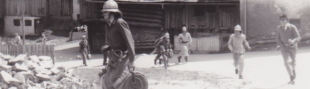 Feuerwehrprobe im Jahre 1963