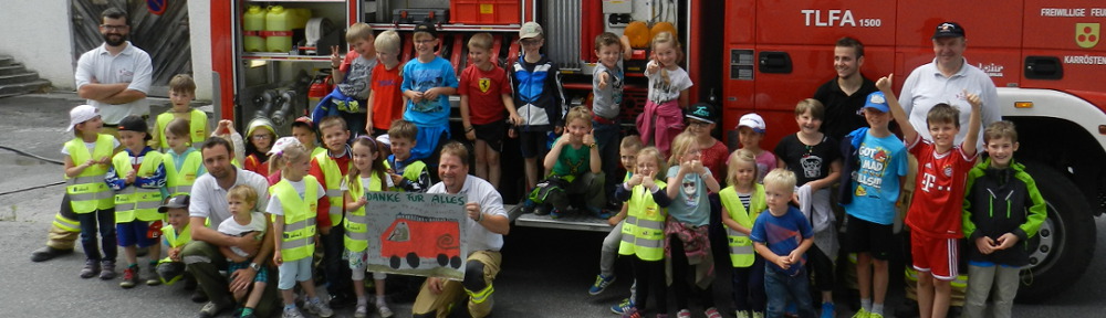 Feuerwehr-Aktionstag für Volksschule und Kindergarten