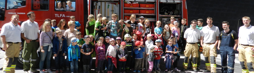 Feuerwehr-Aktionstag für Volksschule und Kindergarten