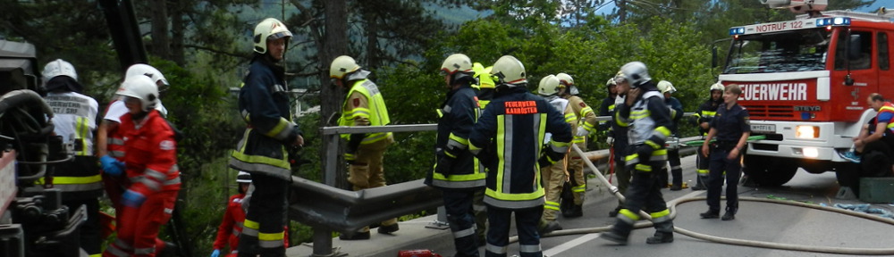 27.06.2016 – Fahrzeugabsturz Karrer Tunnel