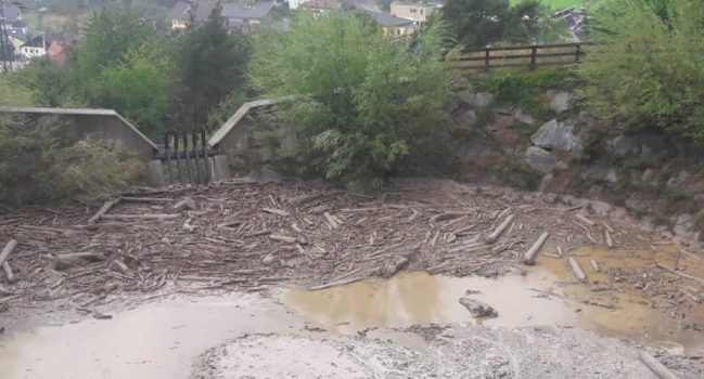 29.08.2018 – Murenabgang nach schwerem Unwetter