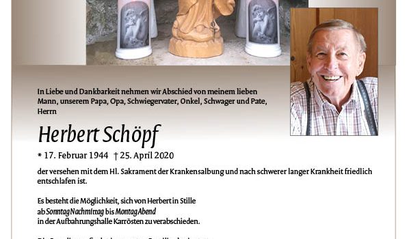 LM Herbert Schöpf verstorben
